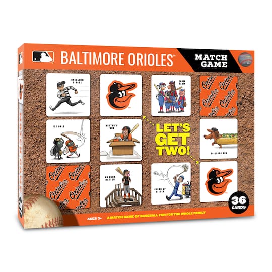 Major League Baseball Licensed Memory Match Game By Youthefan in Baltimore Orioles | 2.5" x 2.5" | Michaels®